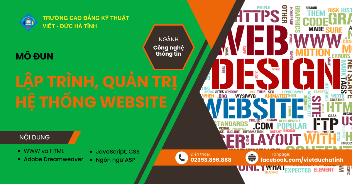 Lập trình, quản trị hệ thống Website